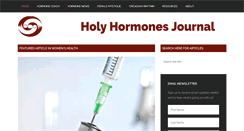 Desktop Screenshot of holyhormones.com