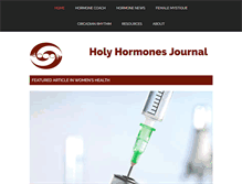 Tablet Screenshot of holyhormones.com